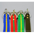 Doble hebilla de perno de 40 mm de color trenzado correa collar para mascotas